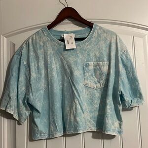 Double Zero Rye dye crop t shirt size L
